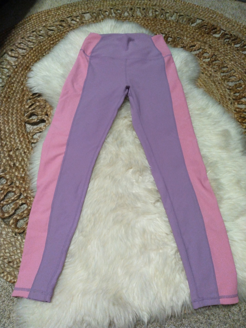 WILO Lavender & Pink Active Leggings and Matching Sports Bra Size Small - Picture 2 of 12